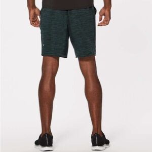 Lululemon Pace Breaker Short 9" Linerless Amplified Dark Emerald Black
